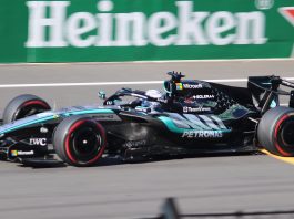 George Russell al volante della Mercedes W17 nella stagione 2026 di Formula 1