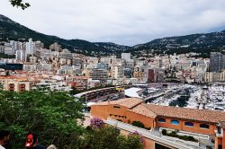 Vista sul porto di Monaco e sul circuito durante il Gran Premio di Monaco 2023