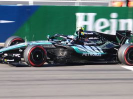 Kimi Antonelli con la Mercedes nelle qualifiche del Gran Premio di Cina 2026