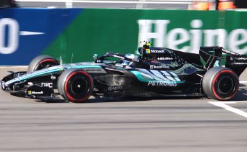 Kimi Antonelli con la Mercedes nelle qualifiche del Gran Premio di Cina 2026