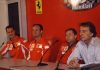 Larini: «Con Montezemolo a Fiorano tutti sull’attenti» Michael Schumacher, Rubens Barrichello, Jean Todt e Luca di Montezemolo in conferenza stampa al Mugello nel 2005